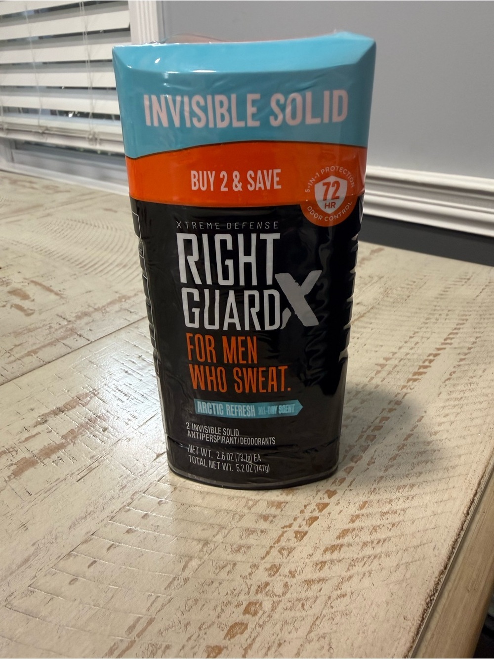 NWT Mens Two Pack Right Guard Xtreme Defense Deodorant